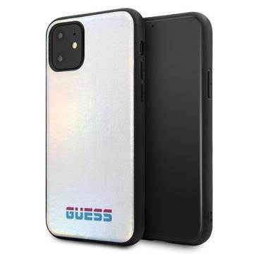 iPhone 11 Pro Max Guess Iridescent Collection Cover - Sølv