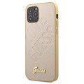 Guess Iridescent Love iPhone 12 Pro Max Hybrid Cover - Guld