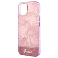 Guess Jungle Collection iPhone 14 Hybrid Cover - Pink