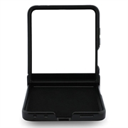 Samsung Galaxy Z Flip8 Guess Magnetic Ring Stand Grained Classic Logo Cover - MagSafe-kompatibel - beige