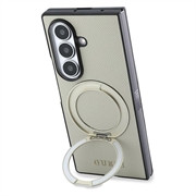 Samsung Galaxy Z Fold8 Ultra Guess Magnetic Ring Stand Grained Classic Logo Cover - MagSafe-kompatibel - beige