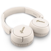 Guess Metal Logo Script Bluetooth 5.3 On-Ear hovedtelefoner - Beige