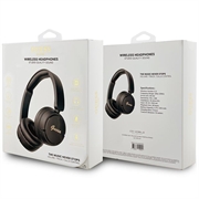 Guess Metal Logo Script Bluetooth 5.3 On-Ear hovedtelefoner - Sort