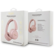 Guess Metal Logo Script Bluetooth 5.3 On-Ear hovedtelefoner - Pink