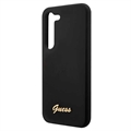 Guess Metal Logo Samsung Galaxy S23 5G Silikone Cover - Sort