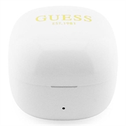 Guess Mini Classic Logo OWS trådløse øretelefoner - hvid