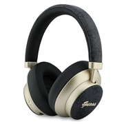 Guess PU 4G Gold Script Metal Logo ENC trådløse øretelefoner - Sort