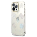 Guess Peony Glitter iPhone 14 Pro Max Hybrid Cover - Hvid
