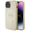 iPhone 15 Guess Saffiano Hybrid Cover - MagSafe Kompatibel - Beige