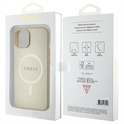 iPhone 15 Guess Saffiano Hybrid Cover - MagSafe Kompatibel - Beige