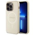 iPhone 15 Pro Guess Saffiano Hybrid Cover - MagSafe Kompatibel - Beige