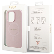 iPhone 15 Pro Guess Saffiano Hybrid Cover - MagSafe Kompatibel - Pink