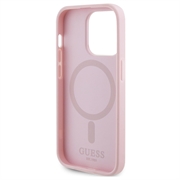 iPhone 15 Pro Max Guess Saffiano Hybrid Cover - MagSafe Kompatibel - Pink