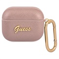 Guess Saffiano Script AirPods 3 Cover - Pink