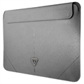 Guess Saffiano Triangle Logo Laptop Sleeve - 16" - Sølv
