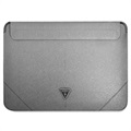 Guess Saffiano Triangle Logo Bærbar Sleeve - 13-14" - Sølv