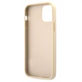 Guess Saffiano Vintage Script iPhone 12/12 Pro Cover - Guld