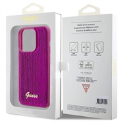 iPhone 15 Pro Guess Sequin Script Logo Cover - Magenta