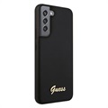 Guess Silicone Script Samsung Galaxy S22+ 5G Cover - Sort