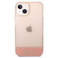 Guess Translucent iPhone 14 Plus Hybrid Cover - Pink