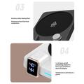 H13 Smart kaffekrusvarmer med timer og LED-display - sort