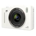 H16 Digitalkamera med 16X Zoom, 2,8" IPS Skærm og 32GB Hukommelseskort - Hvid