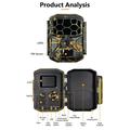 H1W 8K vildtkamera med solcellepanel - WiFi/Bluetooth - camouflage