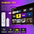 H96 MAX RK3518 4K Android 14 Mini TV Stick - WiFi 6, Bluetooth 5.4 - Hvid