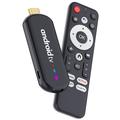 H96 MAX S905L3 4K HDR Android 14 TV Stick med WiFi 6 - Sort