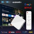 H96 Max H313 4K Ultra HD Android TV-boks med stemmefjernbetjening - Hvid