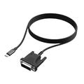 HC-65 USB-C til DVI-kabel/videoadapter 1.9m - sort