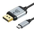 HD022 USB-C til DisplayPort-kabel - 1.8m - sort