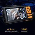HD813 10m industrielt boreskop/endoskop med 4.3" IPS-skærm, 1080p, 8mm linse - sort