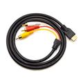 HDMI til 3-RCA video/Audio adapter kabel - 1.5m
