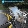 HL-159 Vandtæt telefonholder til motorcykel/cykel - 4.7"-6.8" - Sort