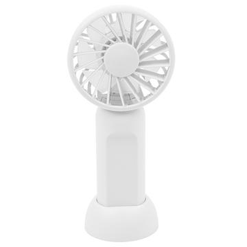 HL007 Mini håndholdt ventilator med 3 hastigheder - hvid