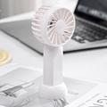 HL007 Mini håndholdt ventilator med 3 hastigheder - hvid