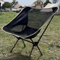 HS-334 Udendørs camping månestol - Sort / grå