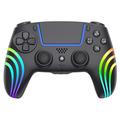 HS-PS5230 6-akset gyroskop med RGB-belysning - trådløs gamecontroller til PlayStation 5/PC - sort