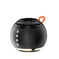 HT-571 5-i-1 magnetisk trådløs oplader med Bluetooth-højttaler og natlampe - sort