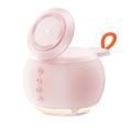 HT-571 5-i-1 magnetisk trådløs oplader med Bluetooth-højttaler og natlampe - lyserød