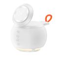 HT-571 5-i-1 magnetisk trådløs oplader med Bluetooth-højttaler og natlampe - hvid