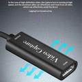 HU-02 HDMI til USB 3.0 videooptagelseskort / streamingadapter - sort
