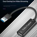 HU-02 HDMI til USB 3.0 videooptagelseskort / streamingadapter - sort