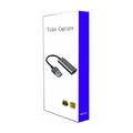 HU-02 HDMI til USB 3.0 videooptagelseskort / streamingadapter - sort