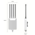 HW1800M udendørs AX1800 WiFi 6 trådløs router / WiFi-forstærker - 4 x 7 dBi-antenner