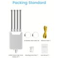 HW1800M udendørs AX1800 WiFi 6 trådløs router / WiFi-forstærker - 4 x 7 dBi-antenner