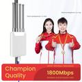 HW1800M udendørs AX1800 WiFi 6 trådløs router / WiFi-forstærker - 4 x 7 dBi-antenner