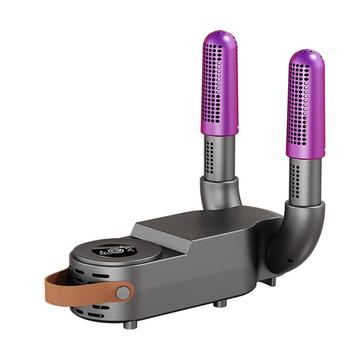 HXQ-07 sammenklappelig skotørrer med smart timer - 130W - grå