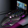 HXSJ S200 kablet mus Farverig, lysende gamingmus